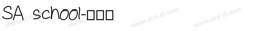 SA school字体转换